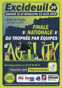 Trophée d'Agility par Équipes 2018 @ Stage Jean Andrieux, Excideuil (24160)
