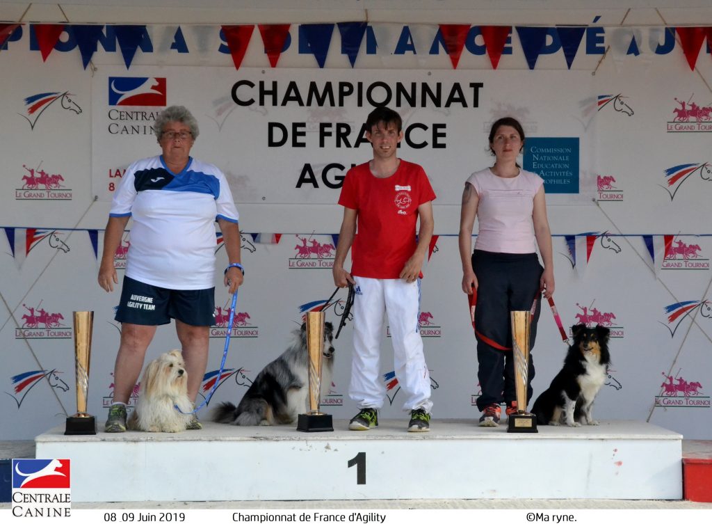 Championnat de France d’agility 2019 – Podiums handi