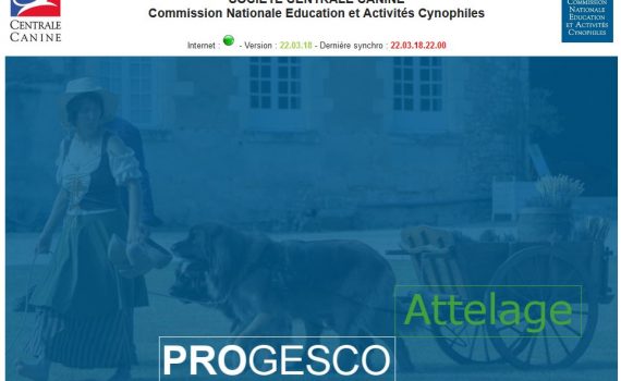 Capture d'écran du logiciel progesco attelage