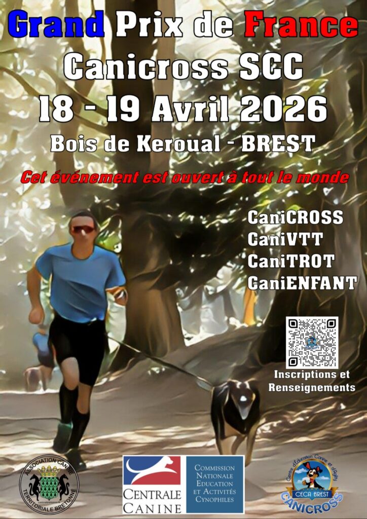 gpf canicross 18/19 avril 2026 bois de keroual - Brest