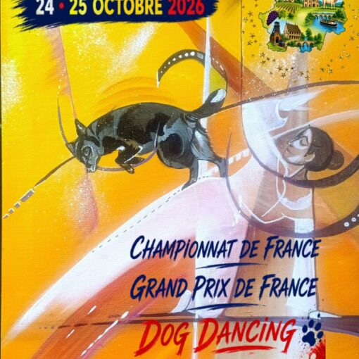 24 et 25 octobre 2026 de 8h à 18h - Championnat de France et Grand prix de France dog dancing / obérythmée de la SCC - Entrée gratuite - COSEC Sanvignes les mines
